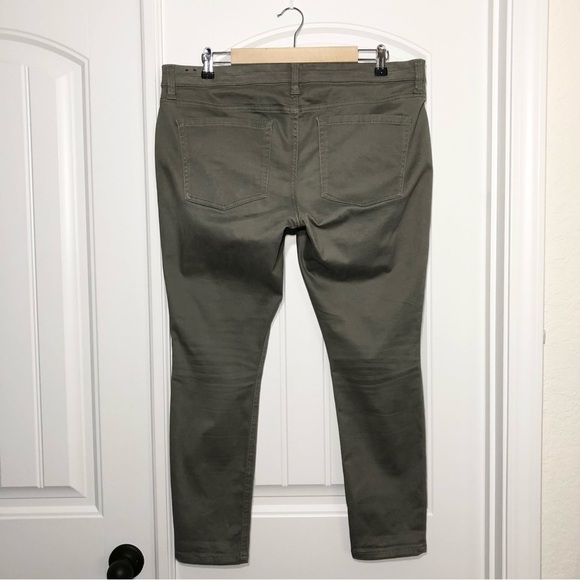 Express Jeans Ankle Low Rise Stella Army Green Leggings 14 - Picture 6 of 12